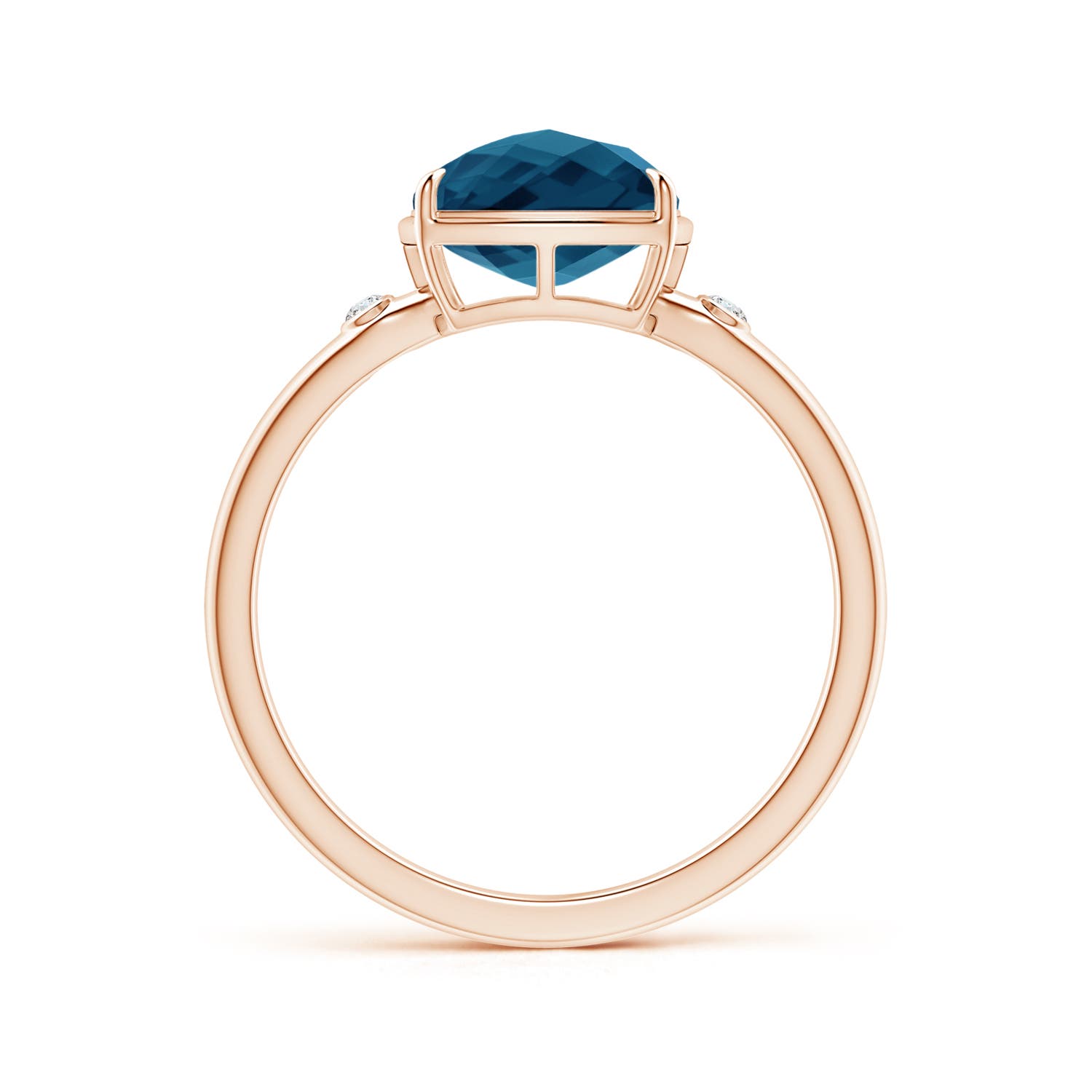 AAAA - London Blue Topaz / 3.04 CT / 14 KT Rose Gold