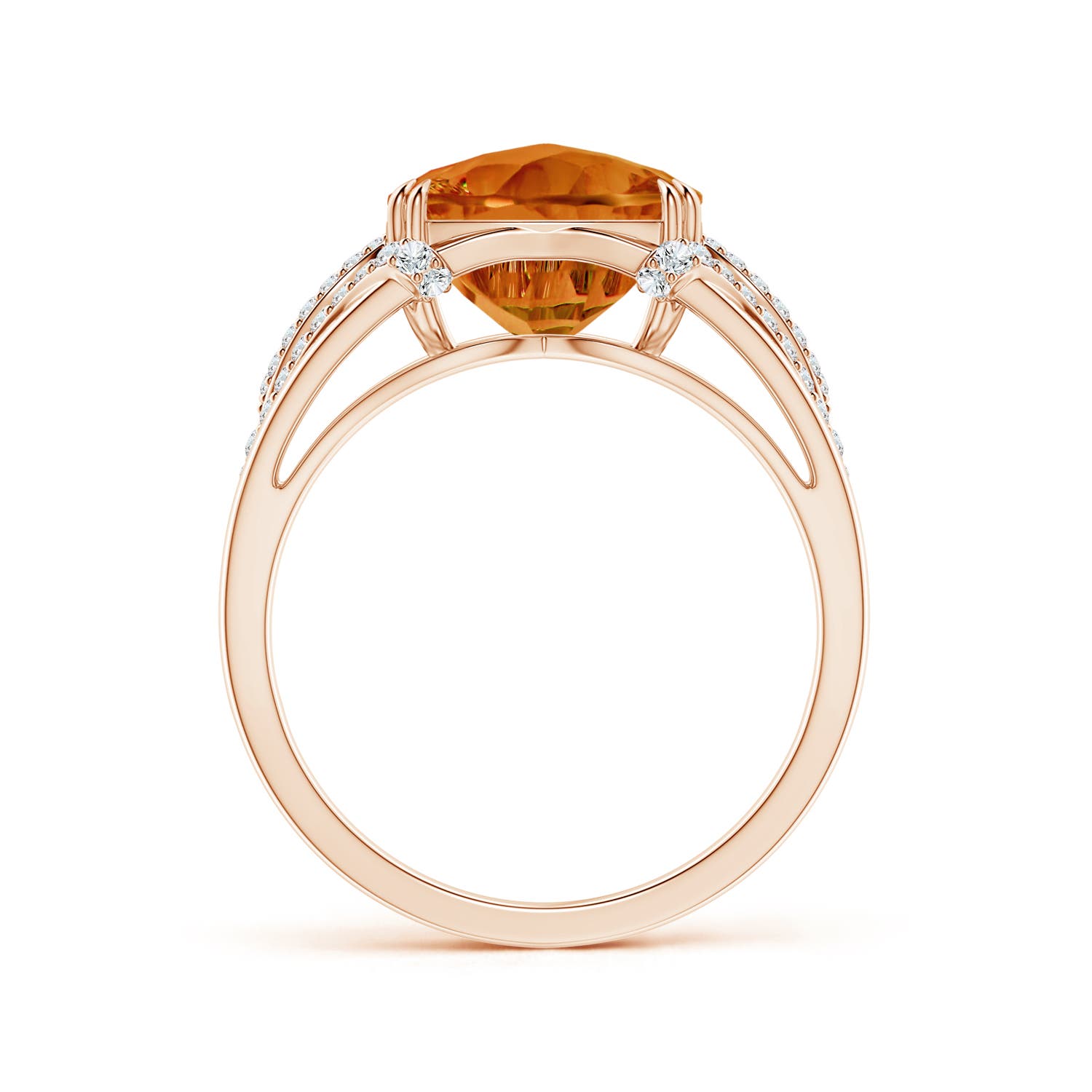 AAAA - Citrine / 3.84 CT / 14 KT Rose Gold