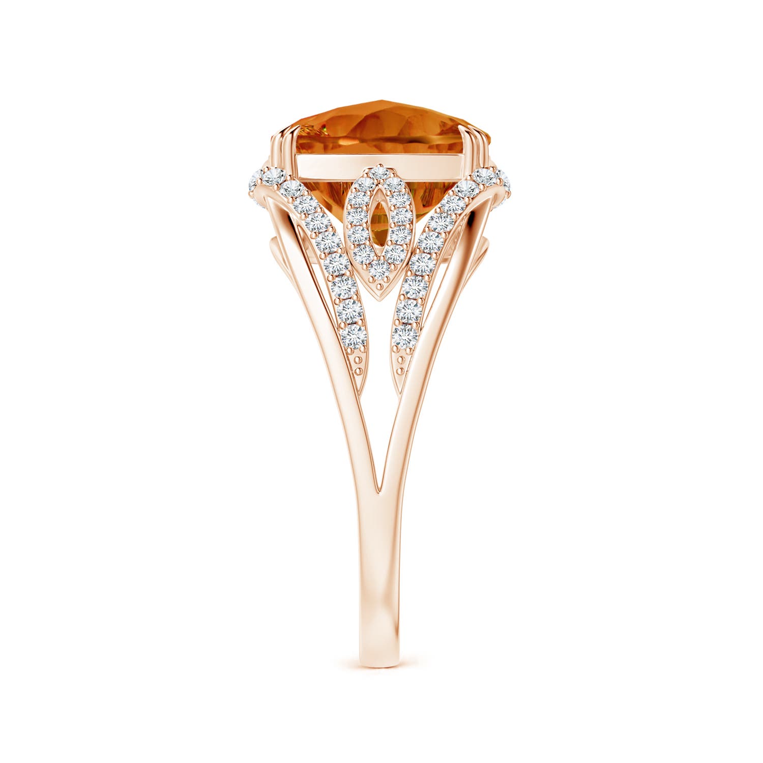 AAAA - Citrine / 3.84 CT / 14 KT Rose Gold