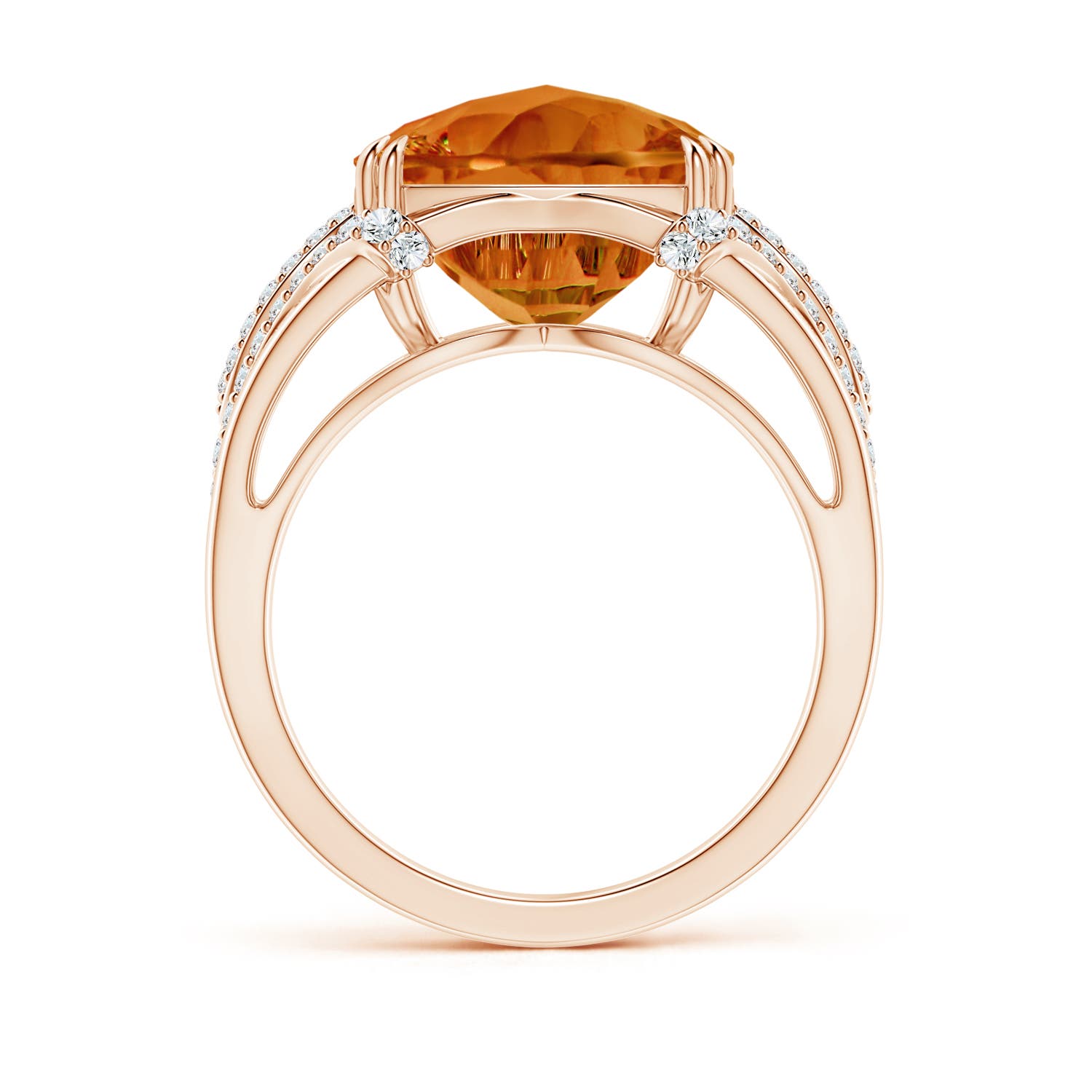 AAAA - Citrine / 6 CT / 14 KT Rose Gold