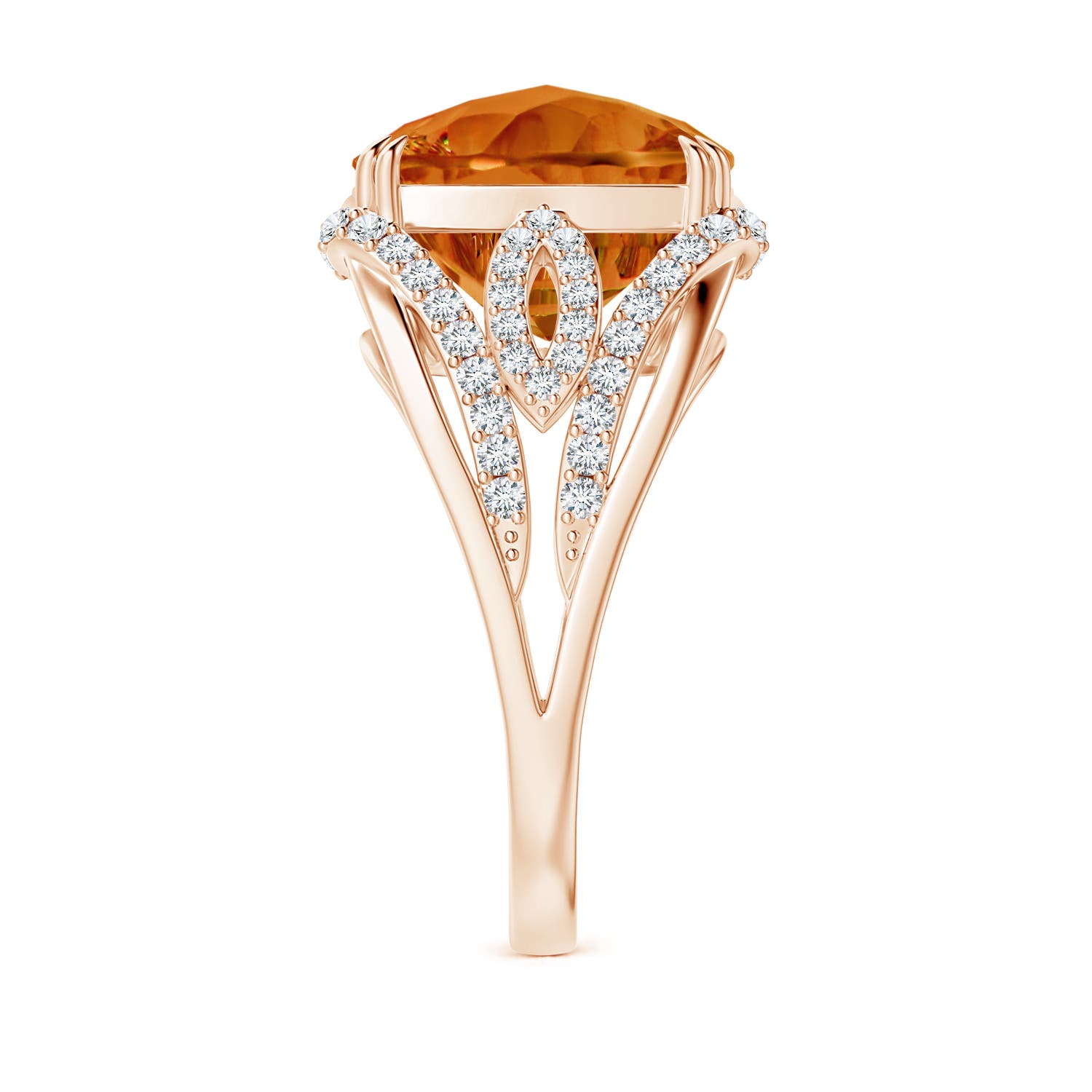 AAAA - Citrine / 6 CT / 14 KT Rose Gold