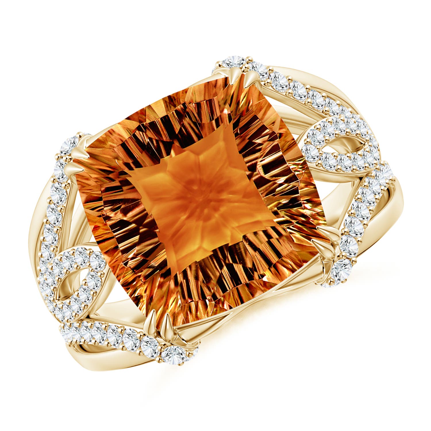 AAAA - Citrine / 6 CT / 14 KT Yellow Gold