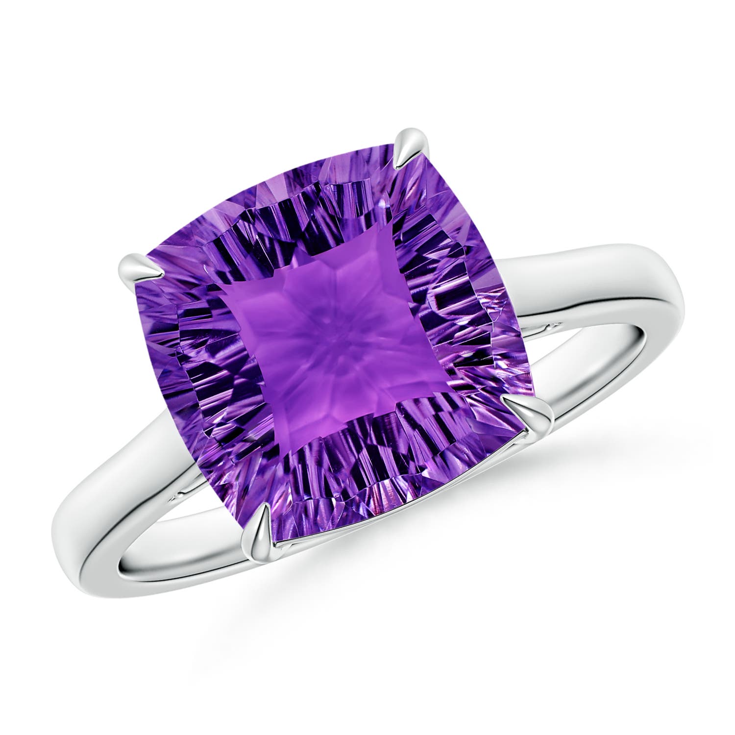 AAAA - Amethyst / 3.5 CT / 14 KT White Gold