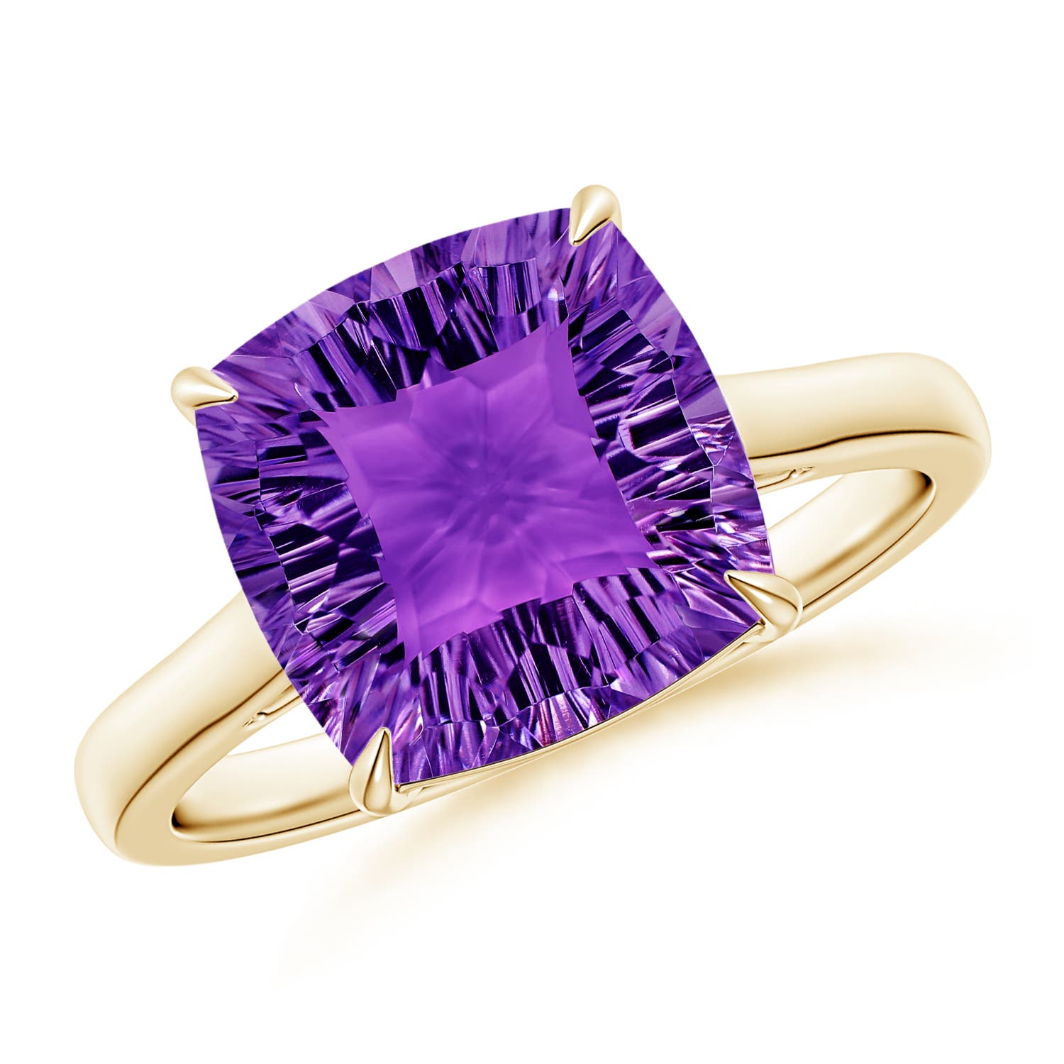 AAAA - Amethyst / 3.5 CT / 14 KT Yellow Gold