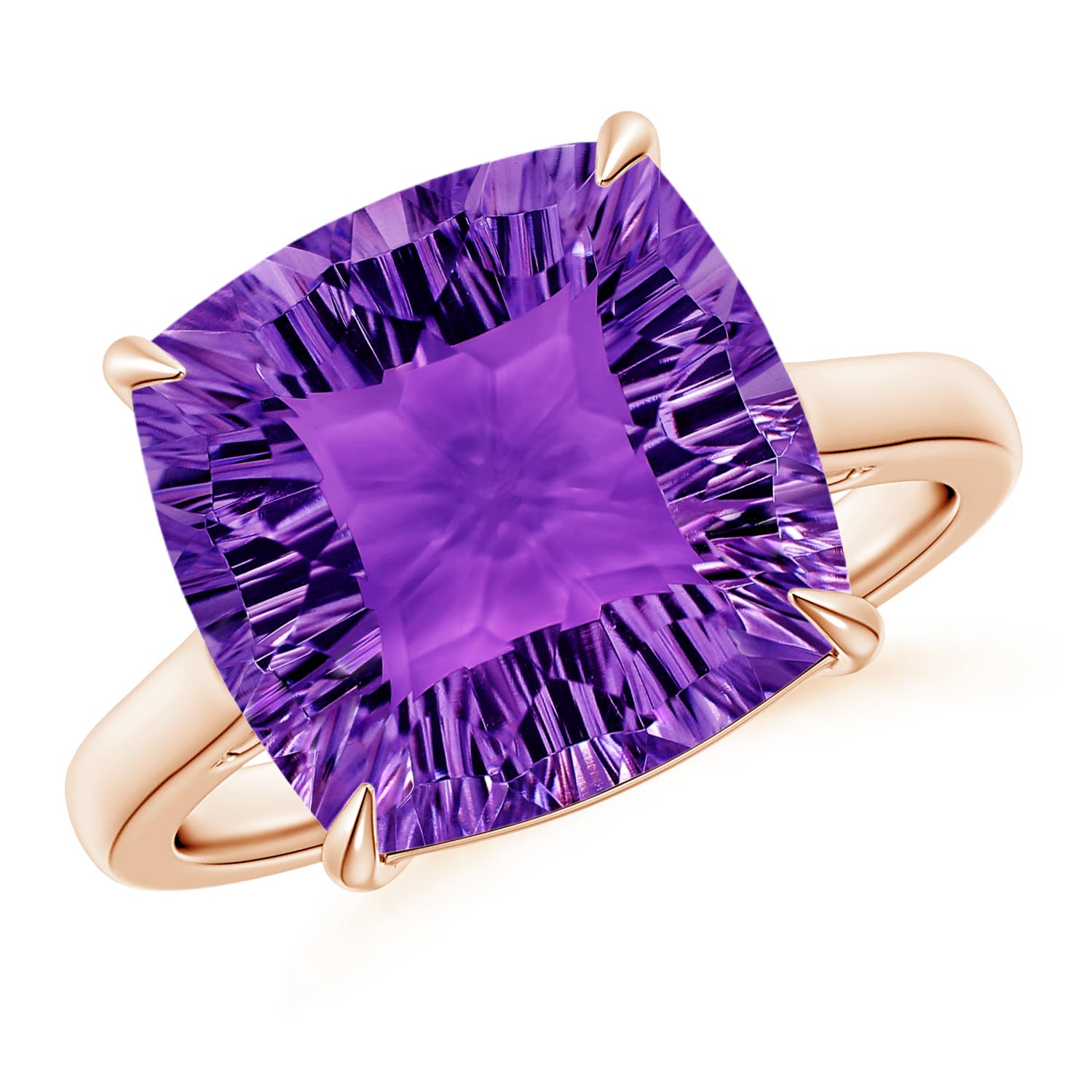 AAAA - Amethyst / 5.5 CT / 14 KT Rose Gold