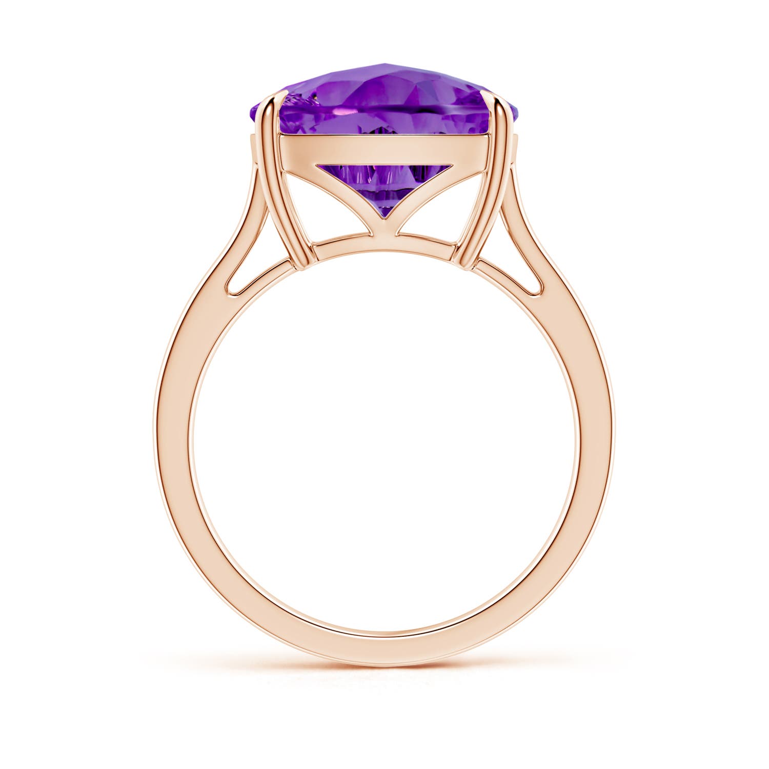 AAAA - Amethyst / 5.5 CT / 14 KT Rose Gold