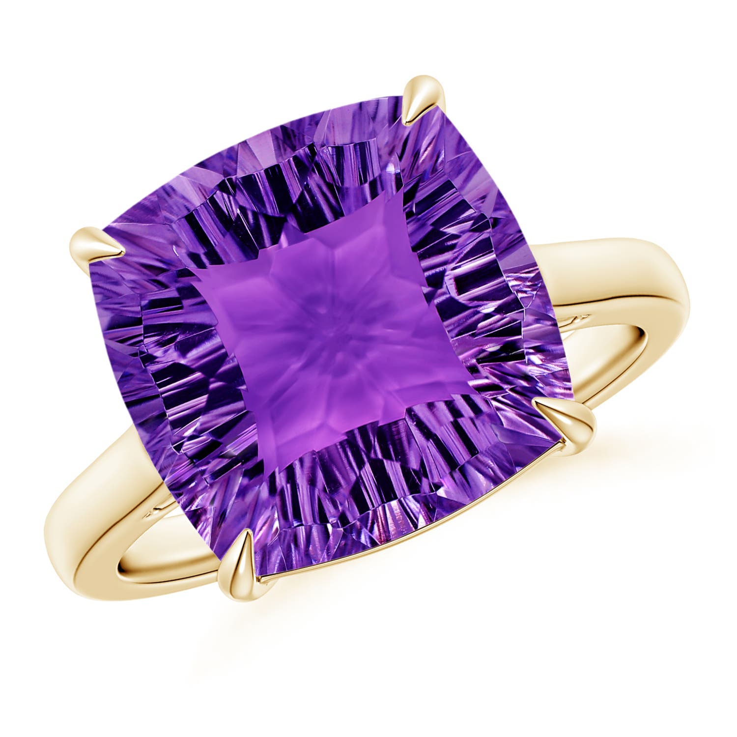 AAAA - Amethyst / 5.5 CT / 14 KT Yellow Gold