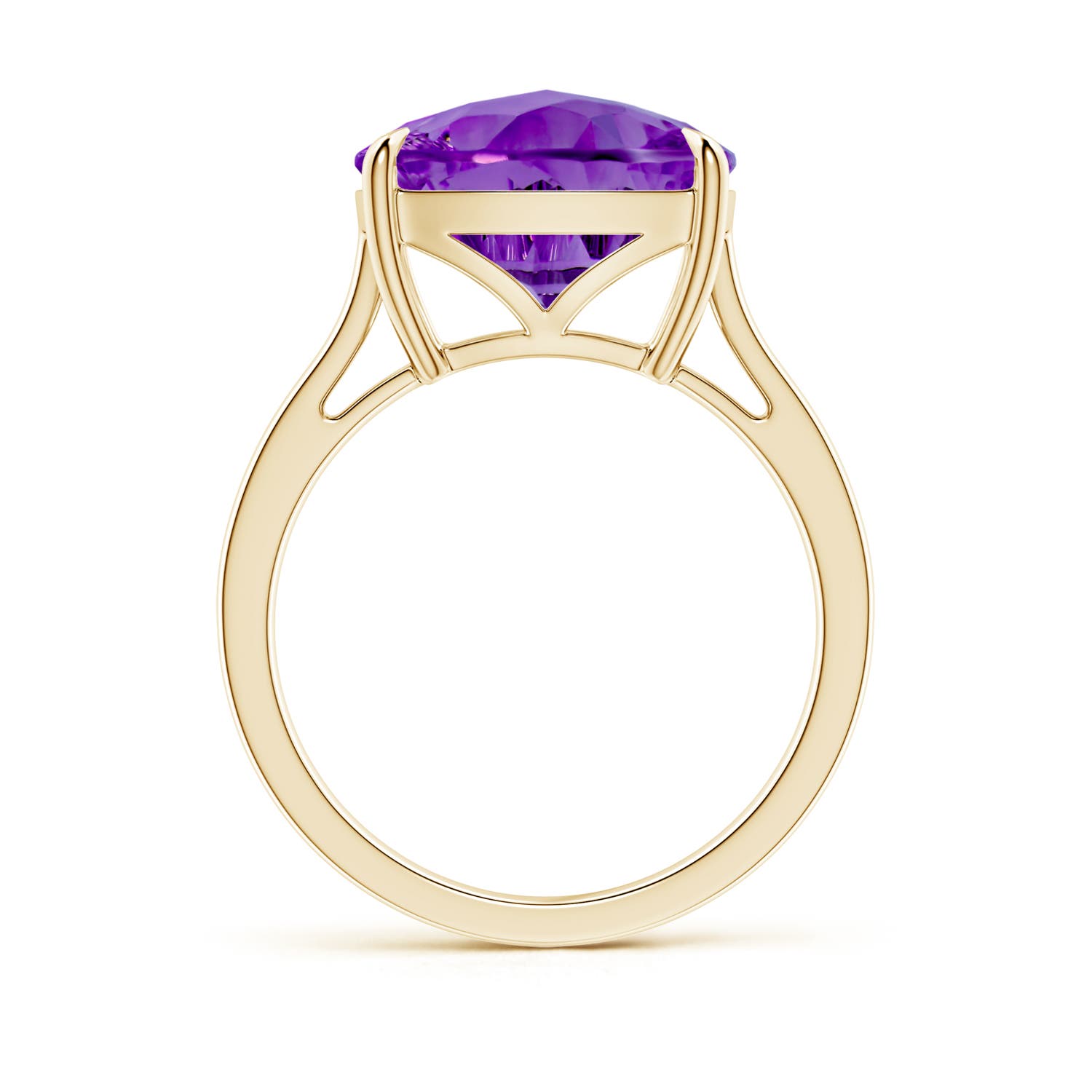 AAAA - Amethyst / 5.5 CT / 14 KT Yellow Gold