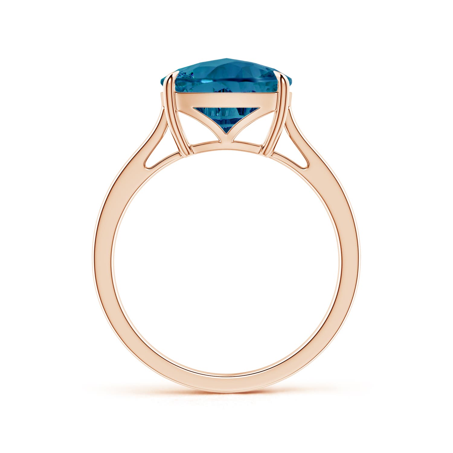 AAAA - London Blue Topaz / 4.2 CT / 14 KT Rose Gold