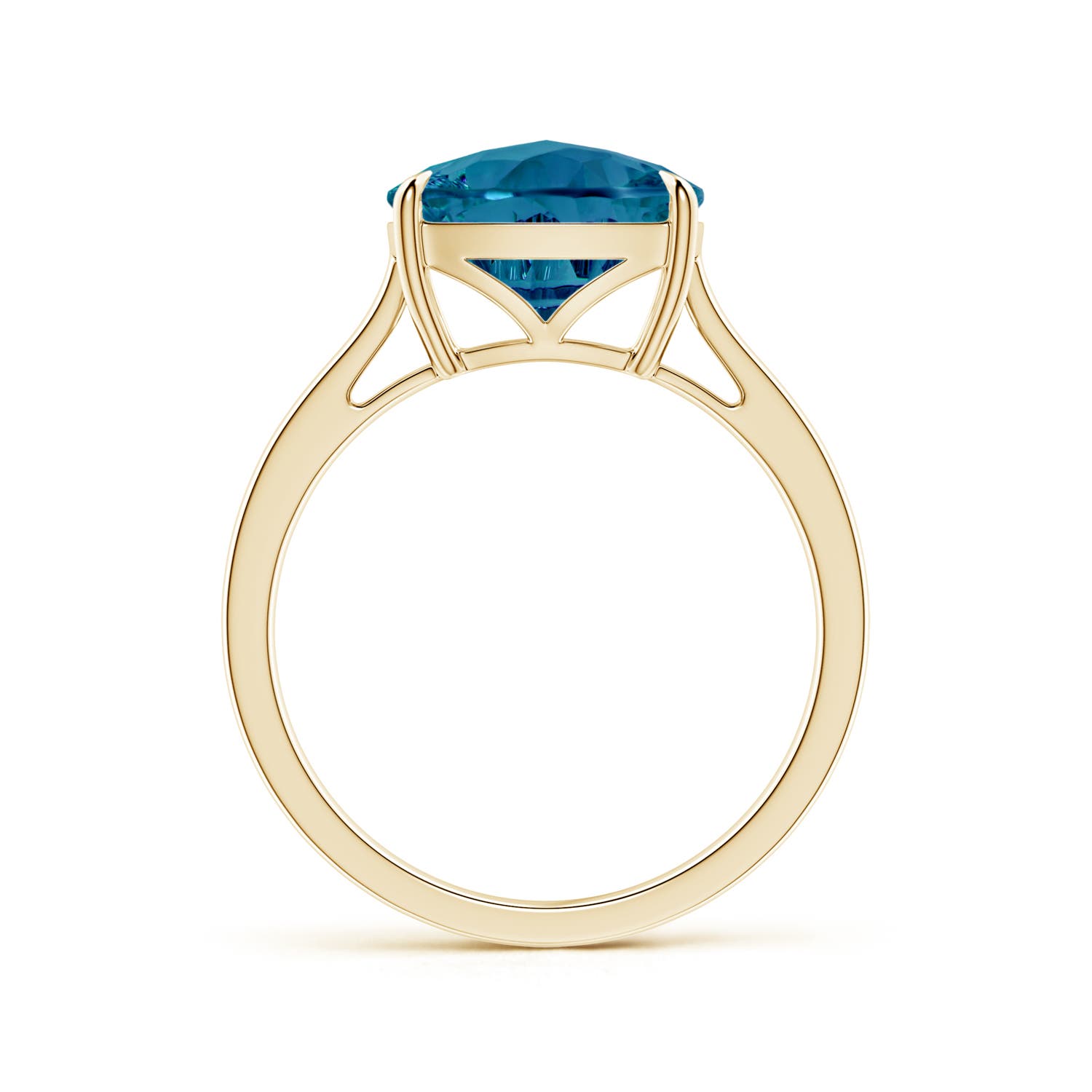 AAAA - London Blue Topaz / 4.2 CT / 14 KT Yellow Gold