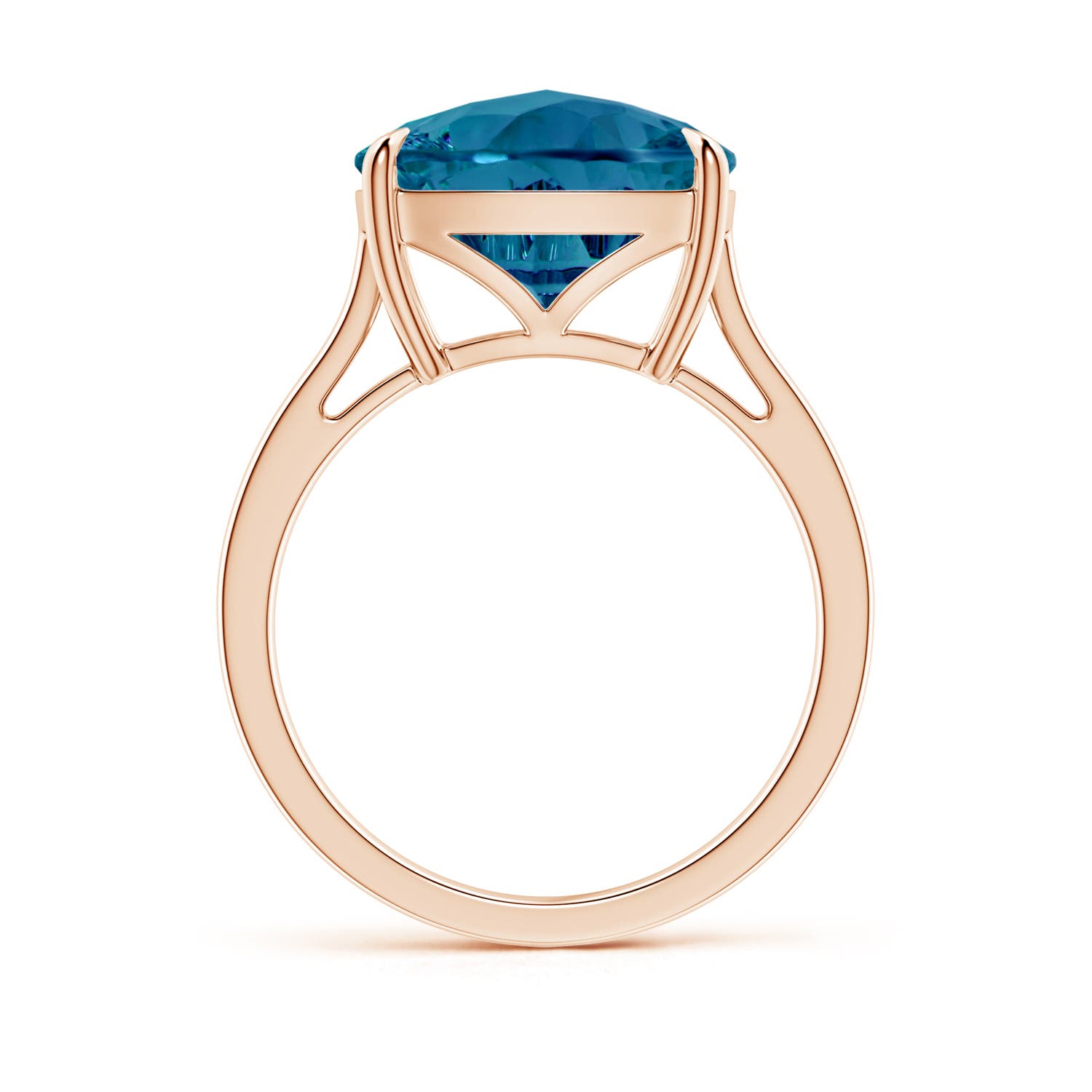 AAAA - London Blue Topaz / 6.6 CT / 14 KT Rose Gold