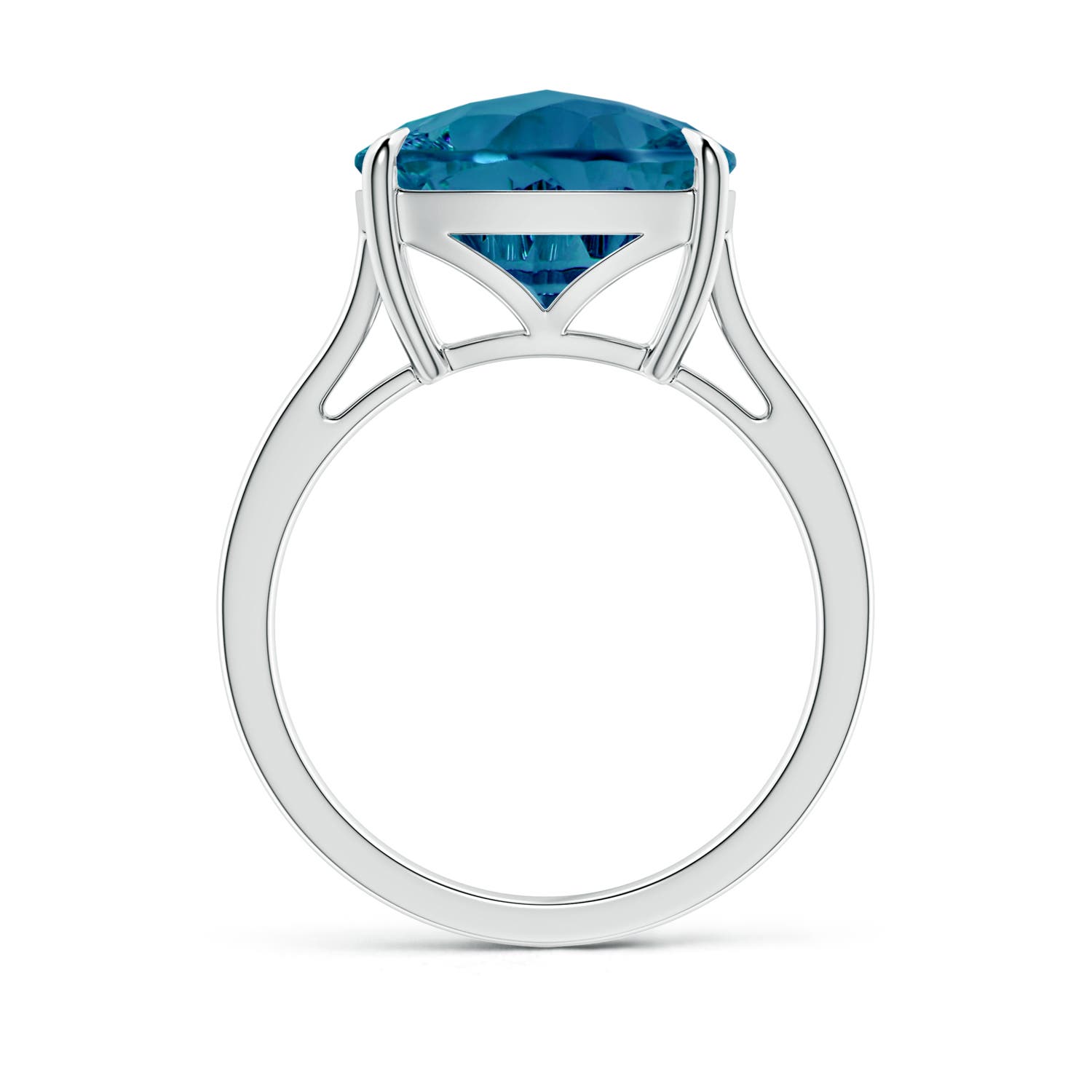 AAAA - London Blue Topaz / 6.6 CT / 14 KT White Gold