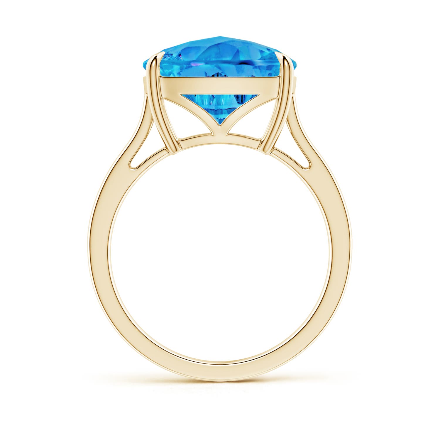 AAAA - Swiss Blue Topaz / 6.6 CT / 14 KT Yellow Gold