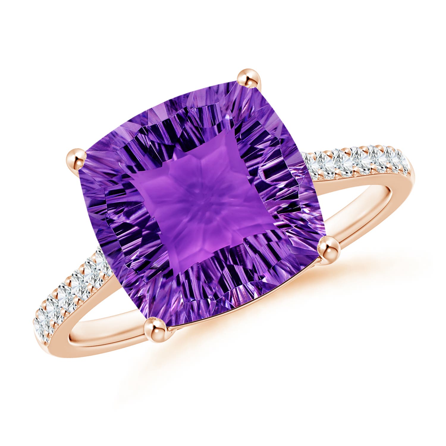 AAAA - Amethyst / 3.7 CT / 14 KT Rose Gold