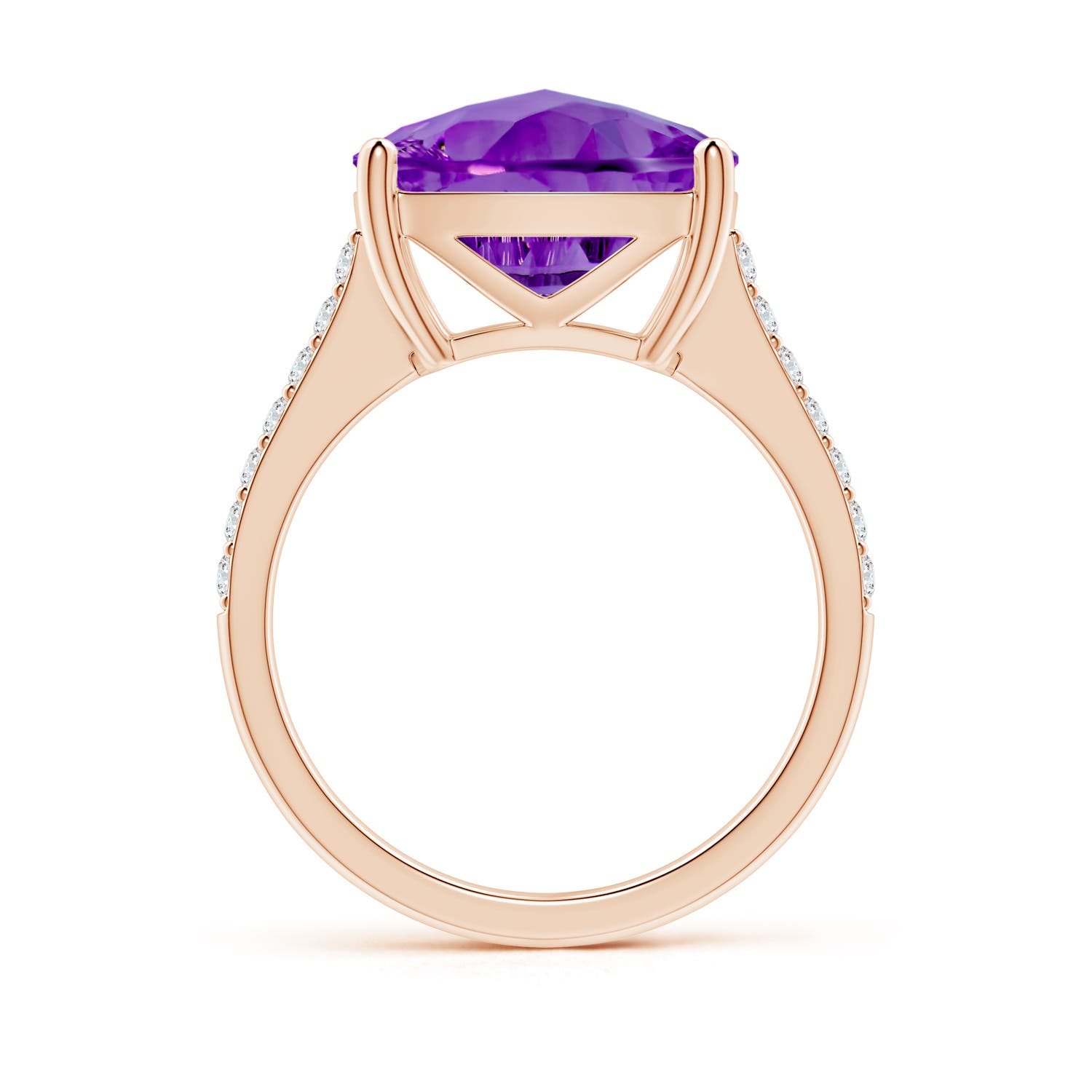 AAAA - Amethyst / 5.79 CT / 14 KT Rose Gold