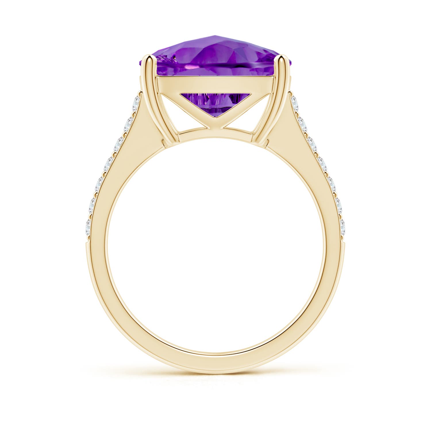 AAAA - Amethyst / 5.79 CT / 14 KT Yellow Gold