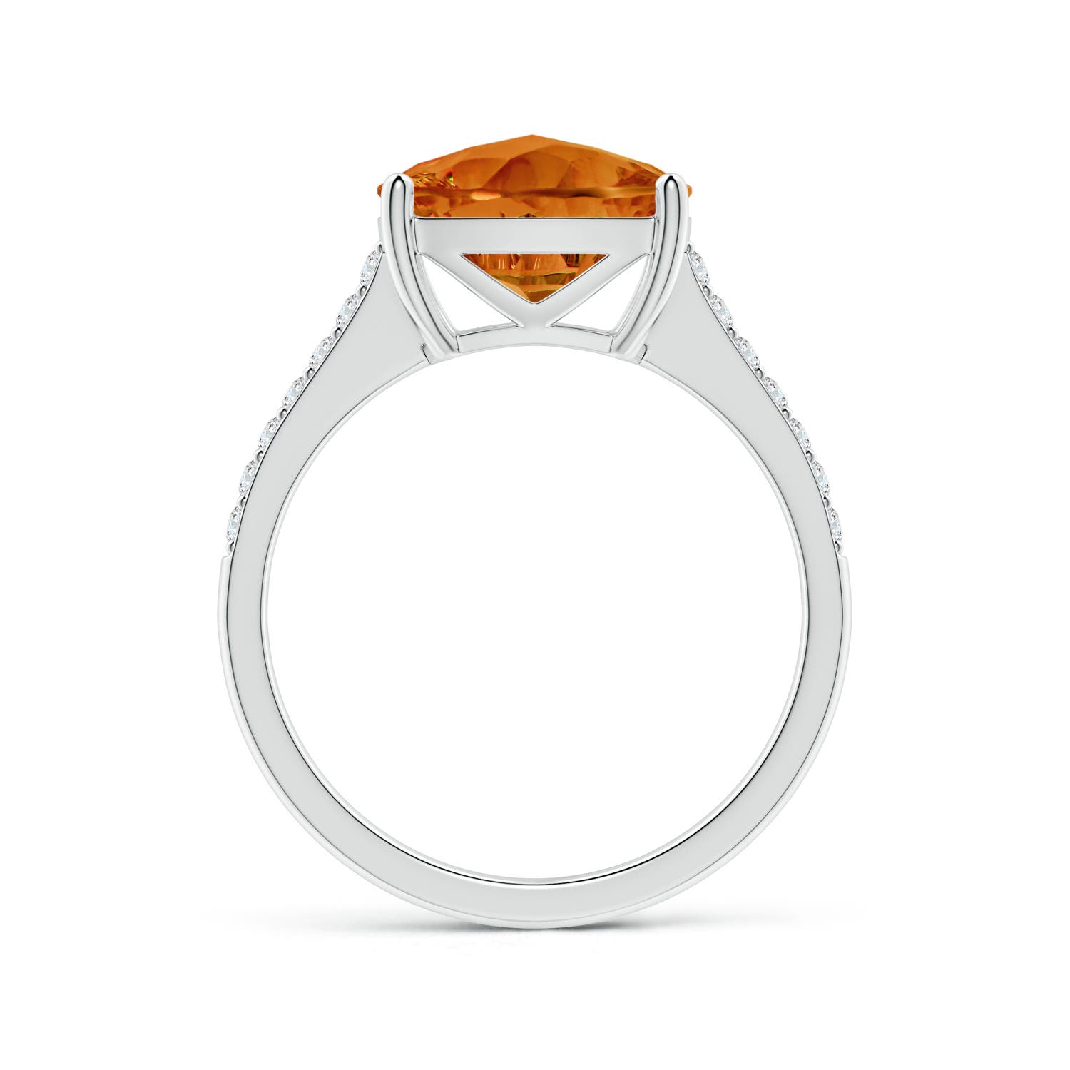 AAAA - Citrine / 3.7 CT / 14 KT White Gold