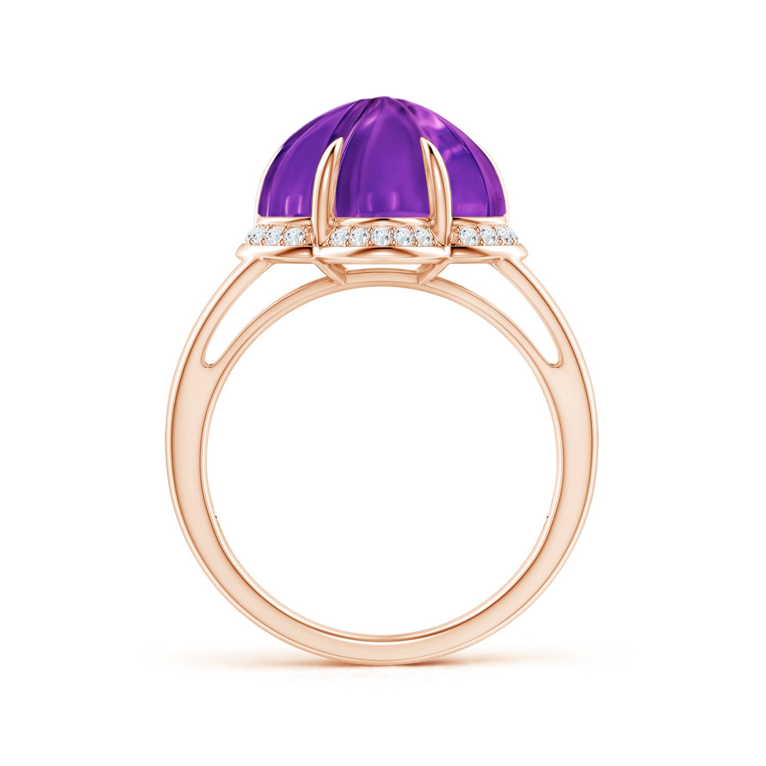 AAAA - Amethyst / 7.65 CT / 14 KT Rose Gold