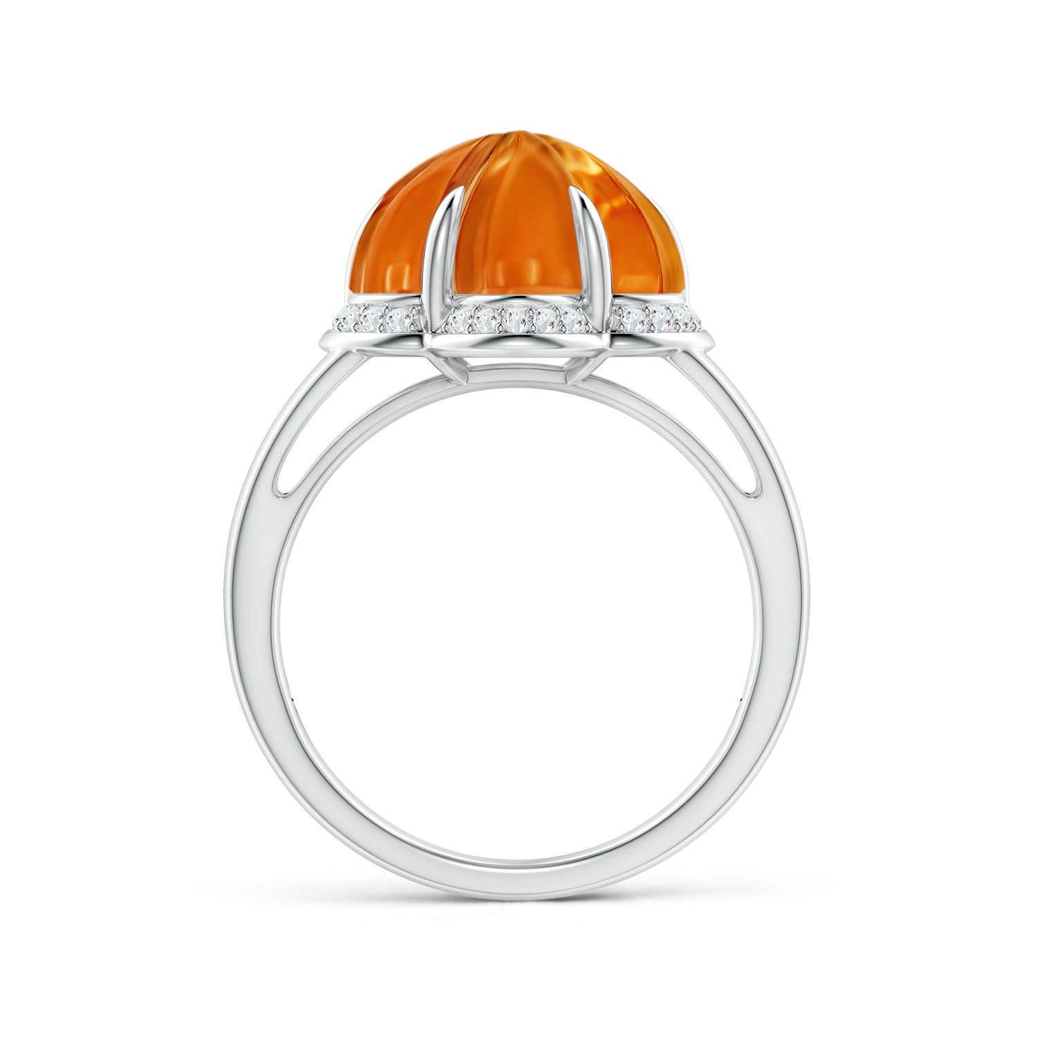 AAAA - Citrine / 7.15 CT / 14 KT White Gold