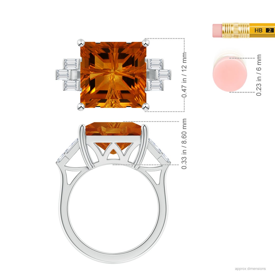 12.16x12.11x7.93mm AAAA FC_SR3246CTD_H-WG-AAAA-12.16x12.11x7.93 in White Gold - ruler