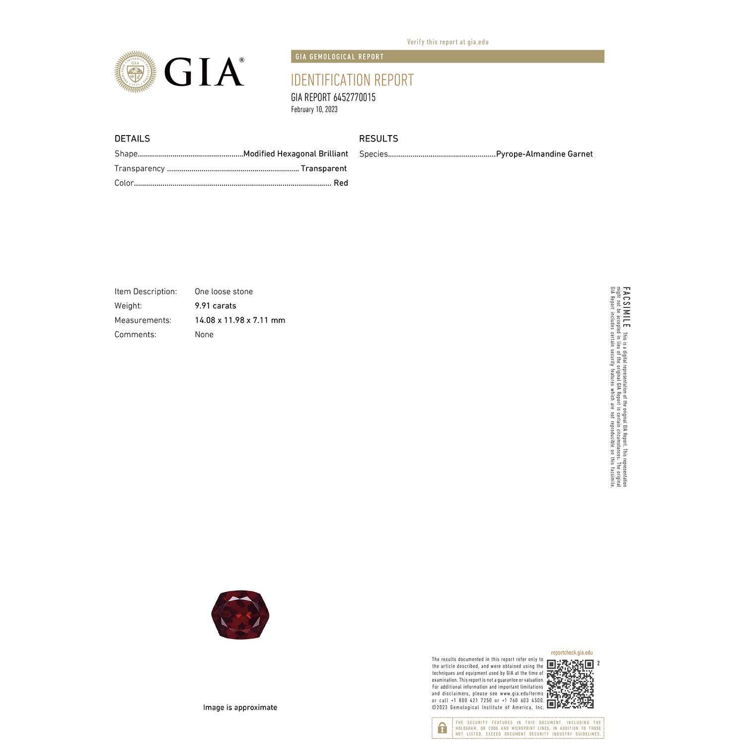 FC_SR4431GD_H GIA_Certificate - certificate