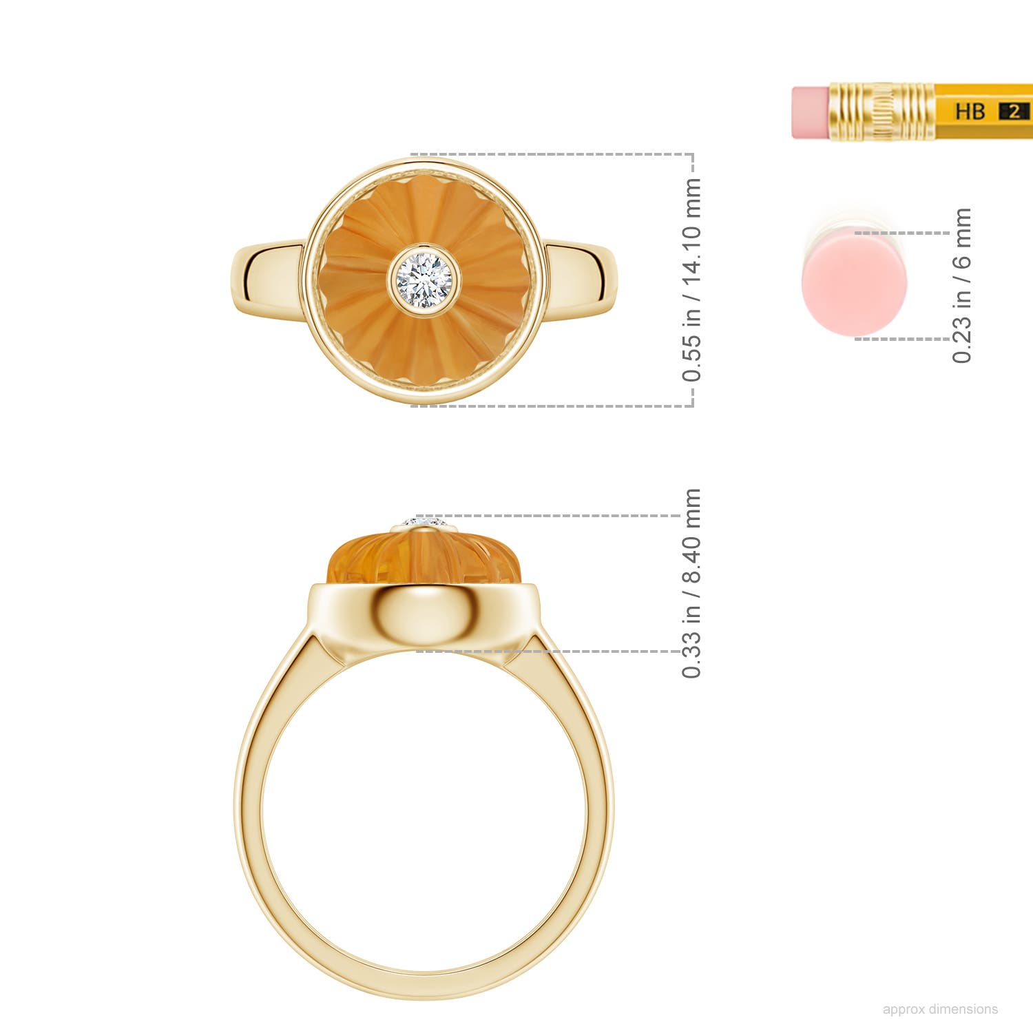 The Heritage Collection Citrine Cocktail Ring by D.K. Surana