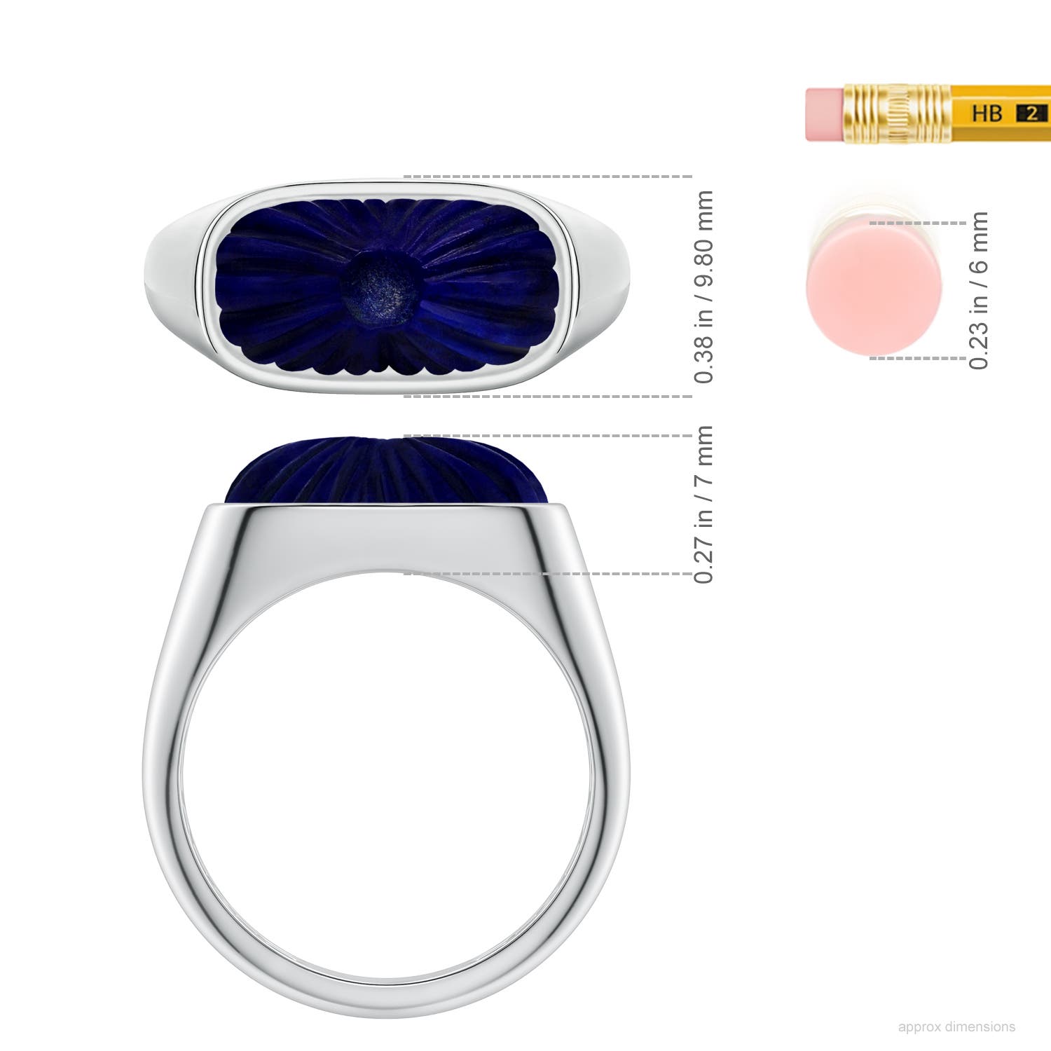 The Heritage Collection Lapis Lazuli Capsule Signet Ring by D.K.