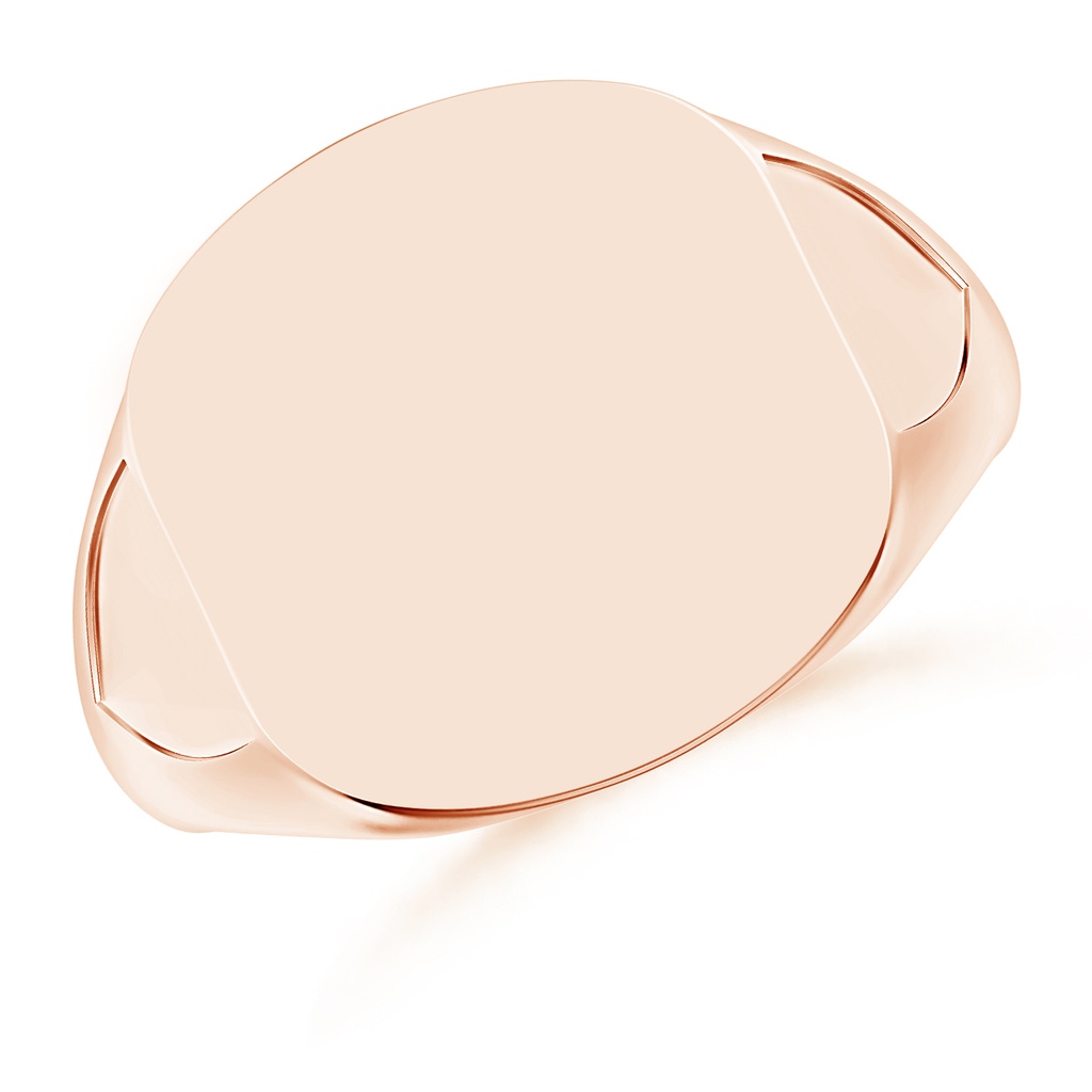 Harvard Shield Unisex Signet Ring in Rose Gold