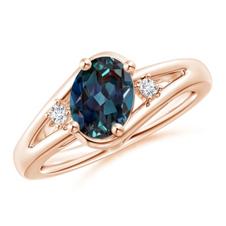 Oval Lab-Grown Lab Grown Alexandrite