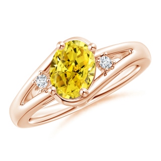 Oval Fancy Intense, VS Lab Grown Yellow Diamond