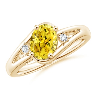 Oval Fancy Intense, VS Lab Grown Yellow Diamond