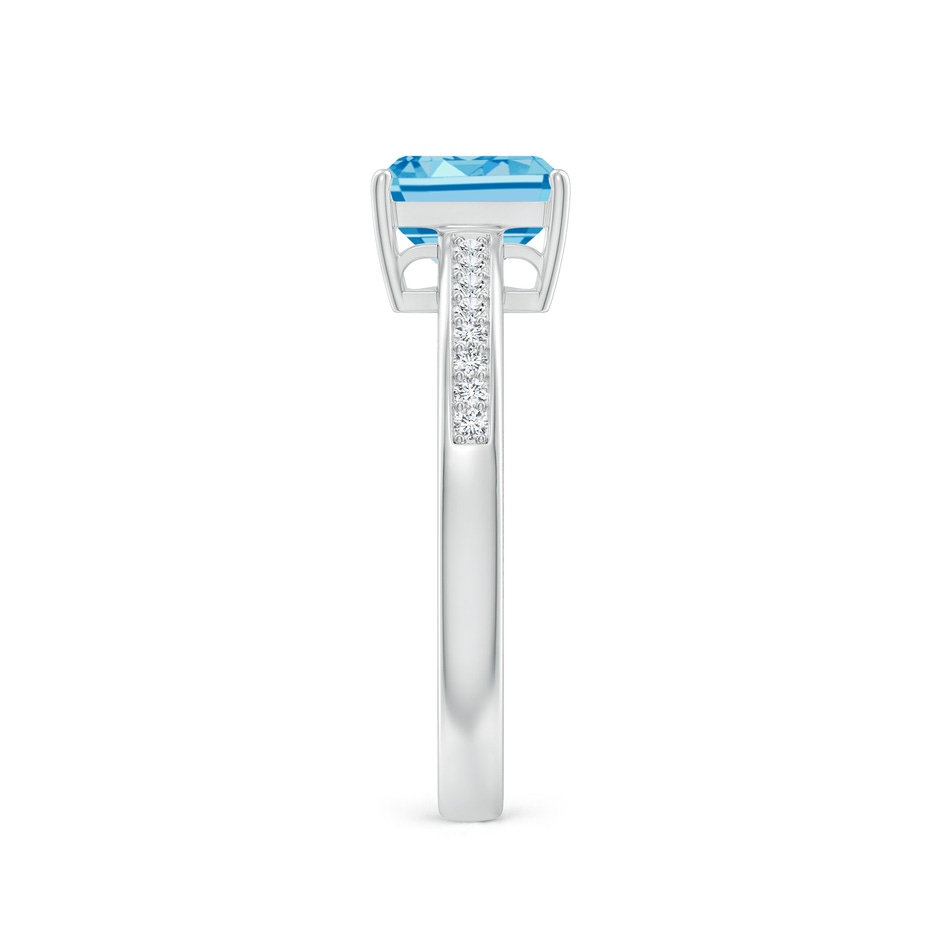 7x5mm Labgrown Octagonal Lab-Grown Fancy Intense Blue Diamond Cocktail Ring in White Gold side 299