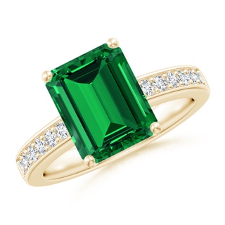 Emerald Cut Lab-Grown Lab Grown Emerald