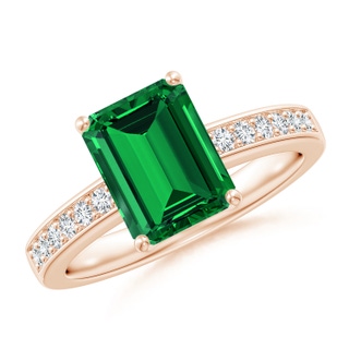 Emerald Cut Lab-Grown Lab Grown Emerald