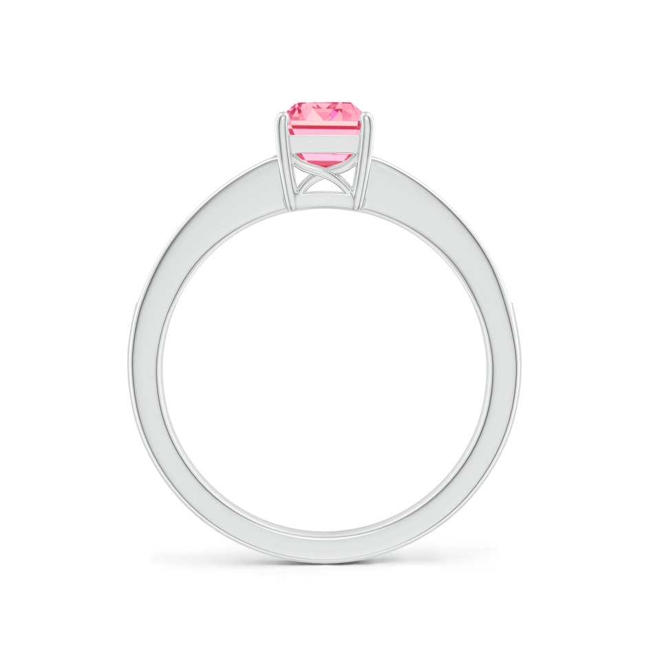 7x5mm Labgrown Octagonal Lab-Grown Fancy Intense Pink Diamond Cocktail Ring in P950 Platinum side 199