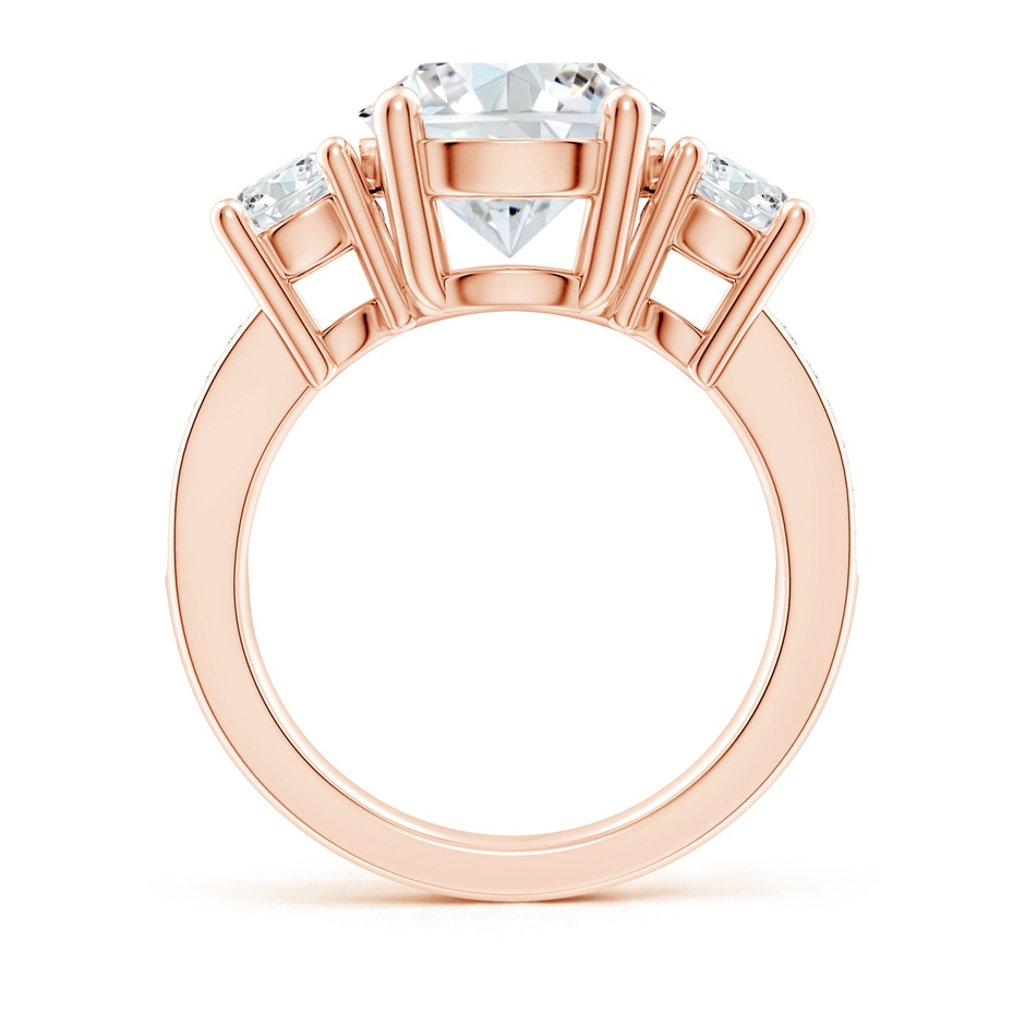 10.1mm FGVS Lab-Grown Classic Three Stone Diamond Ring in Rose Gold side 199