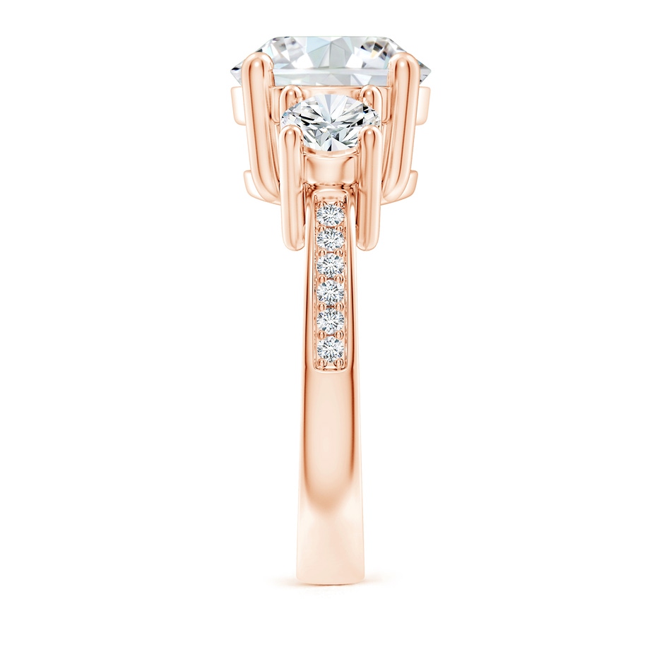 10.1mm FGVS Lab-Grown Classic Three Stone Diamond Ring in Rose Gold side 299