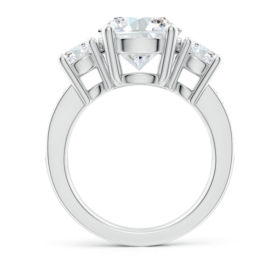 10.1mm FGVS Lab-Grown Classic Three Stone Diamond Ring in White Gold side 199