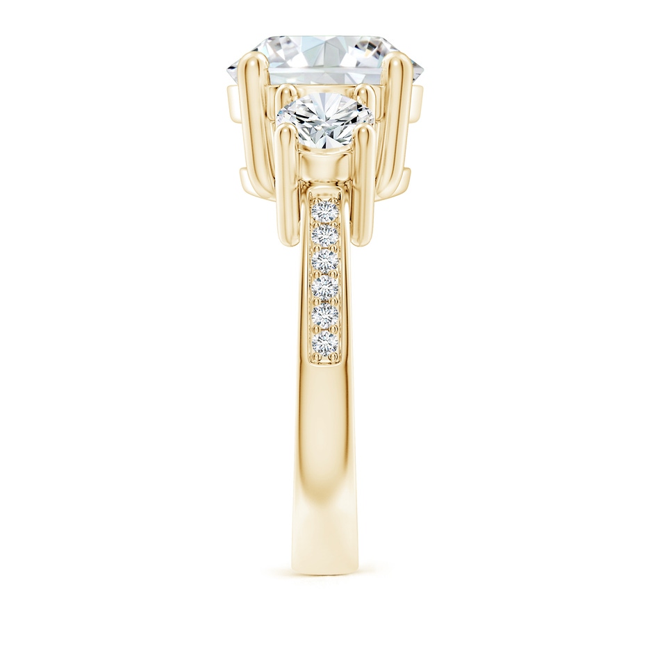 10.1mm FGVS Lab-Grown Classic Three Stone Diamond Ring in Yellow Gold side 299