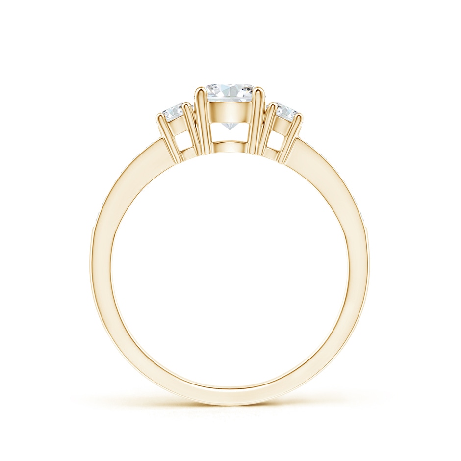 5mm FGVS Lab-Grown Classic Three Stone Diamond Ring in Yellow Gold side 199