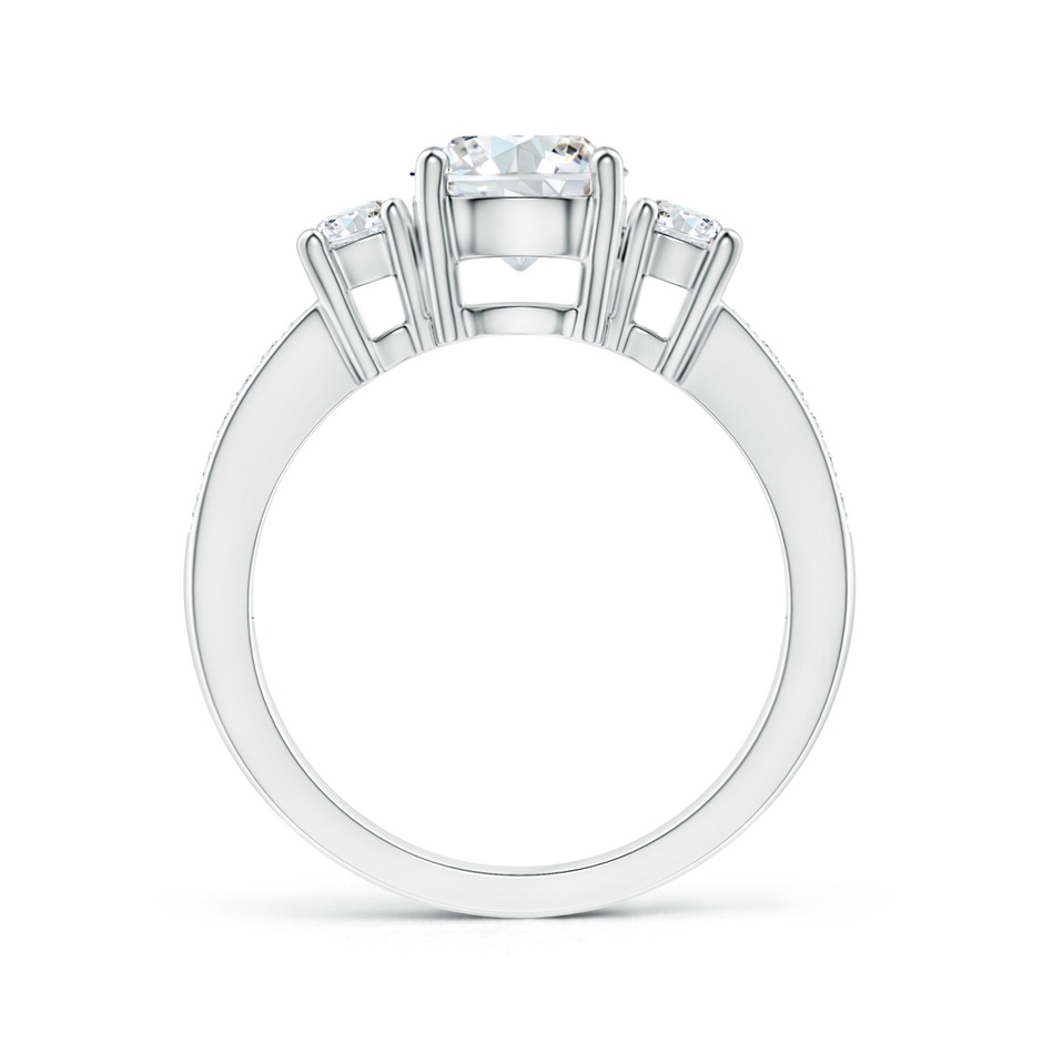 7mm FGVS Lab-Grown Classic Three Stone Diamond Ring in 10K White Gold side 199