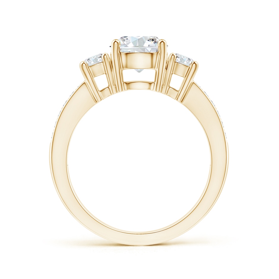 7mm FGVS Lab-Grown Classic Three Stone Diamond Ring in Yellow Gold side 199