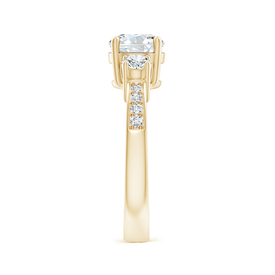 7mm FGVS Lab-Grown Classic Three Stone Diamond Ring in Yellow Gold side 299