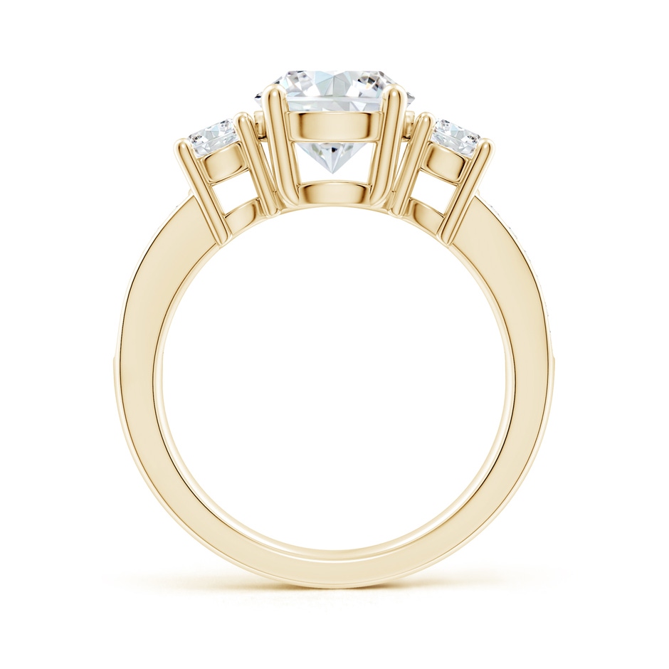 8mm FGVS Lab-Grown Classic Three Stone Diamond Ring in Yellow Gold side 199