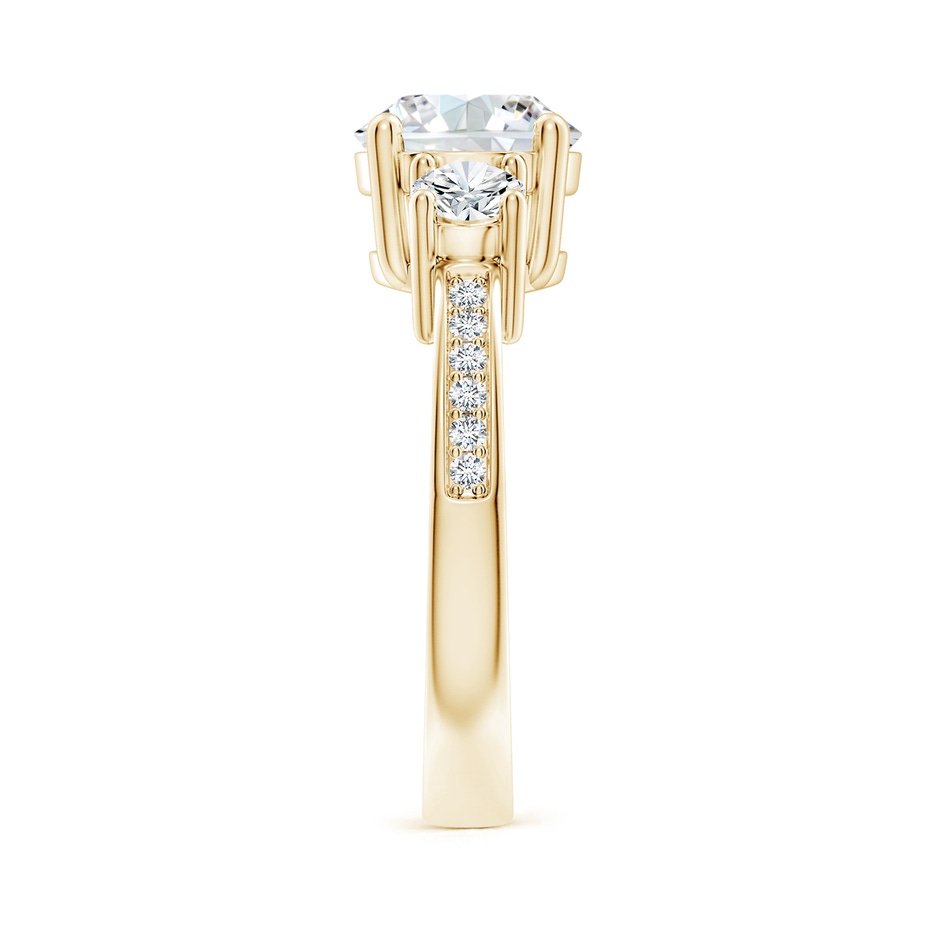 8mm FGVS Lab-Grown Classic Three Stone Diamond Ring in Yellow Gold side 299