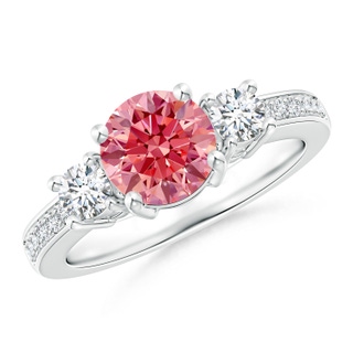 Round Fancy Intense, VS Lab Grown Pink Diamond