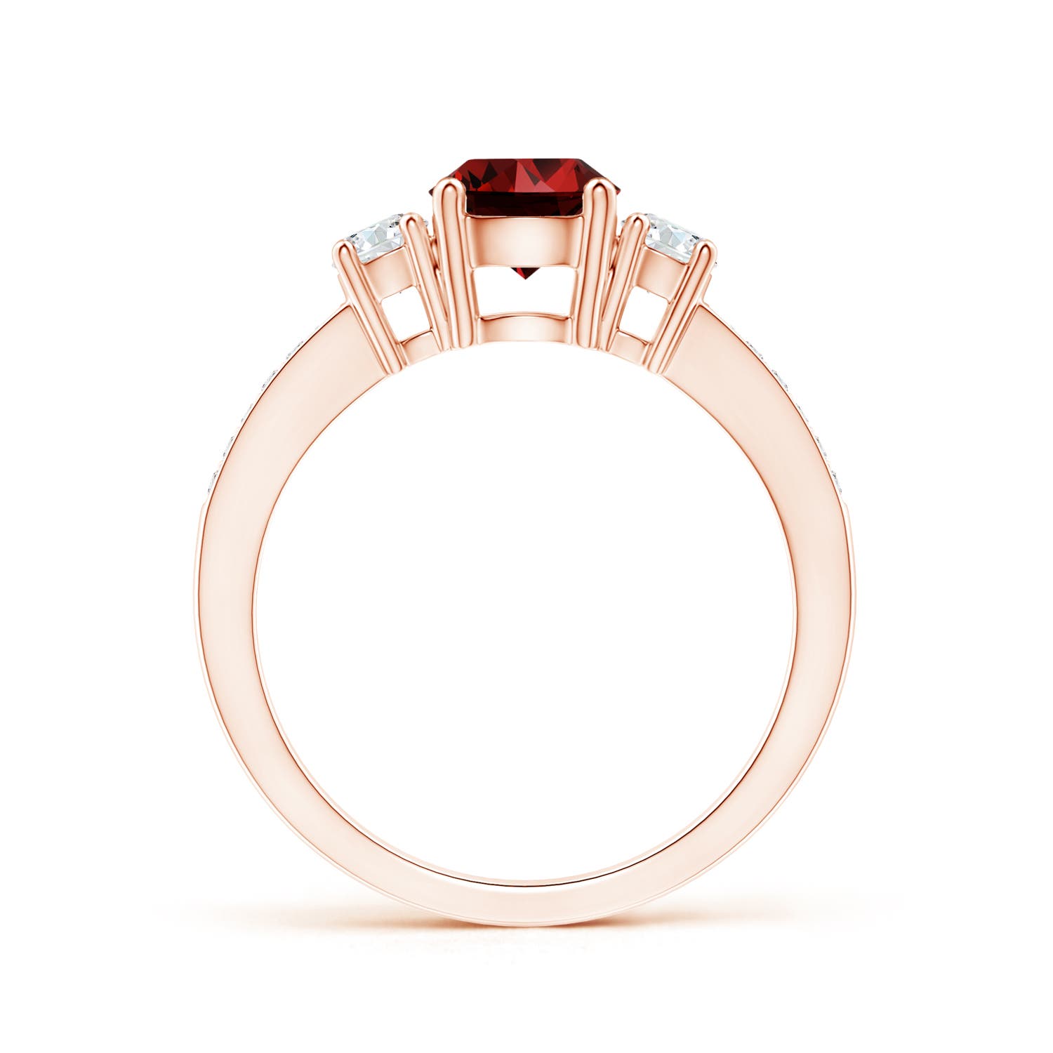 Premium - Lab-Grown Ruby / 1.31 CT / 14 KT Rose Gold