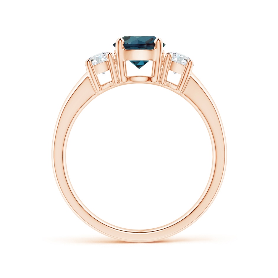 6mm Labgrown Classic Lab-Grown Alexandrite and Diamond Three Stone Ring in Rose Gold side 199