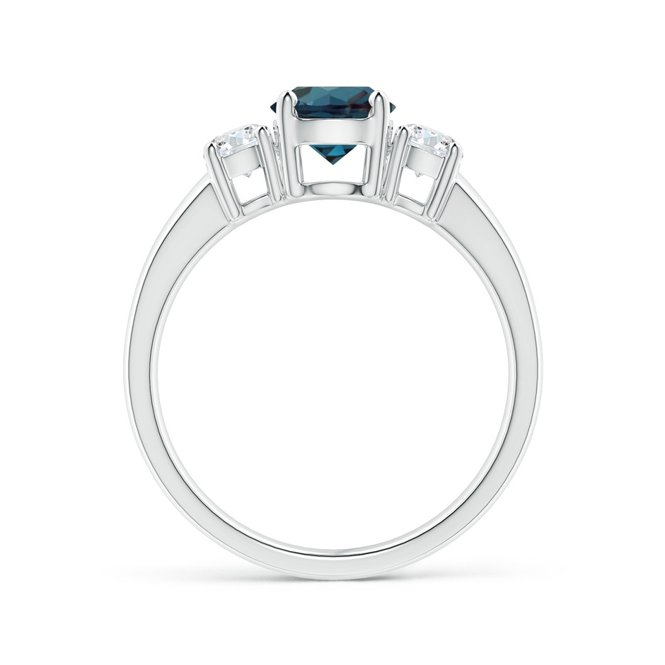 6mm Labgrown Classic Lab-Grown Alexandrite and Diamond Three Stone Ring in White Gold side 199