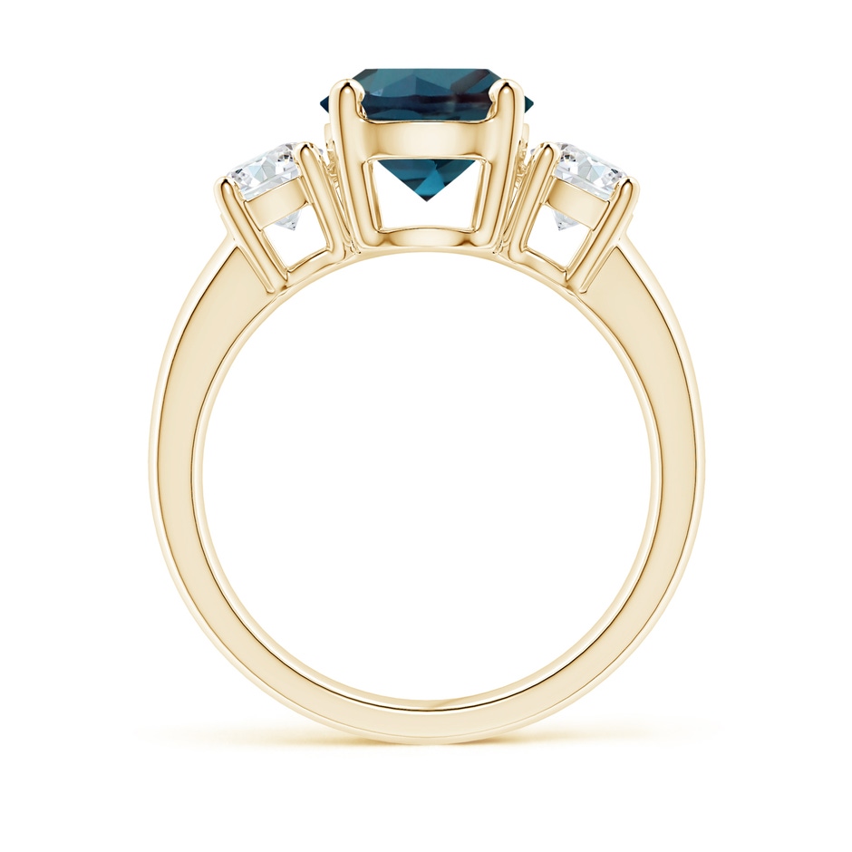 8mm Labgrown Classic Lab-Grown Alexandrite and Diamond Three Stone Ring in Yellow Gold side 199